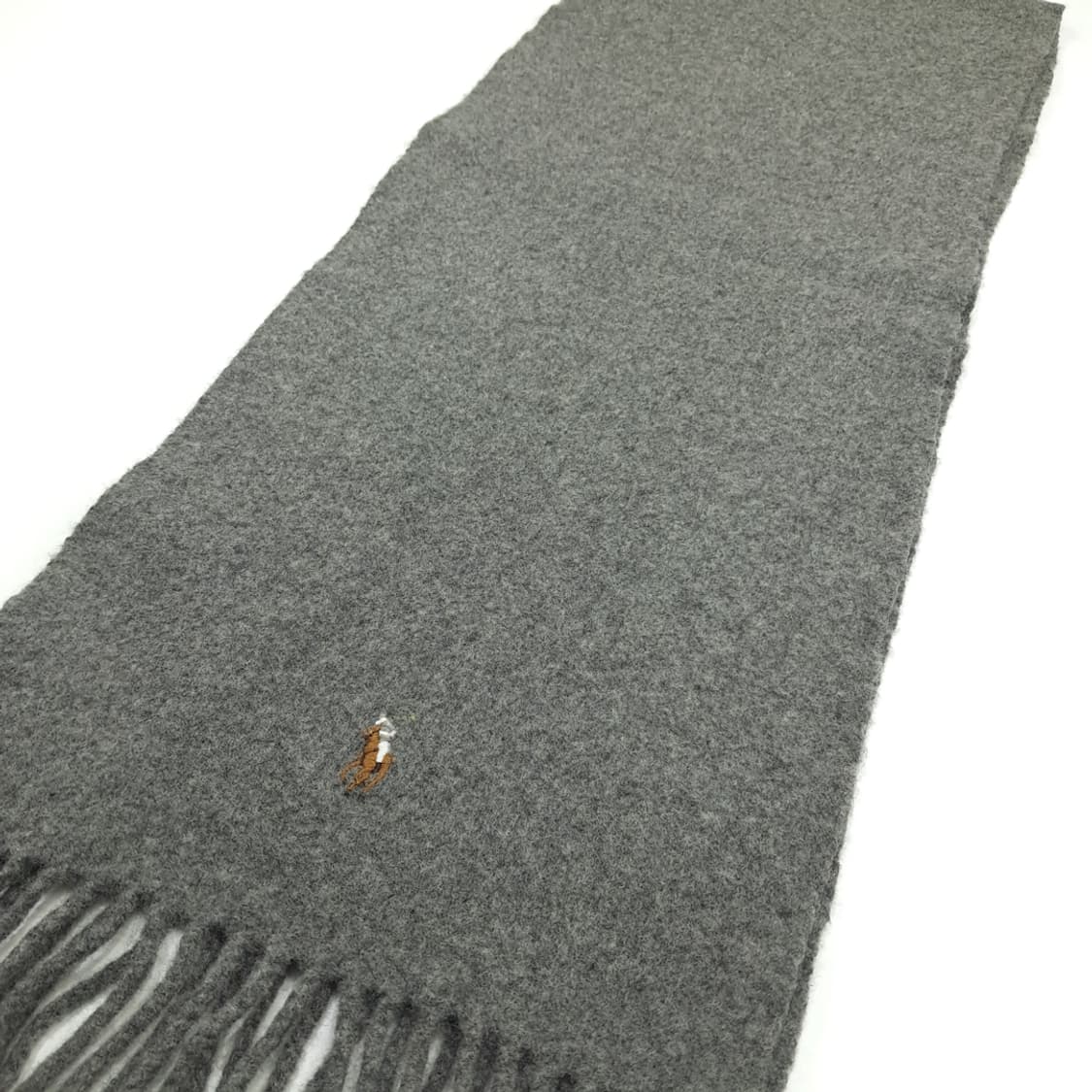 MX273 폴로 랄프로렌 그레이 울 목도리 머플러 상품이미지6