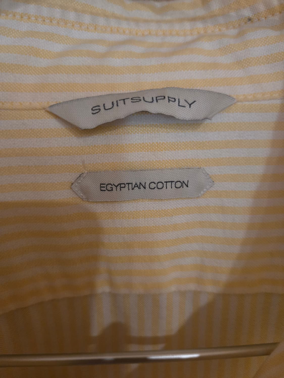 수트서플라이 이집션 코튼 옐로우 스트라이프 셔츠 /100-105 상품이미지2