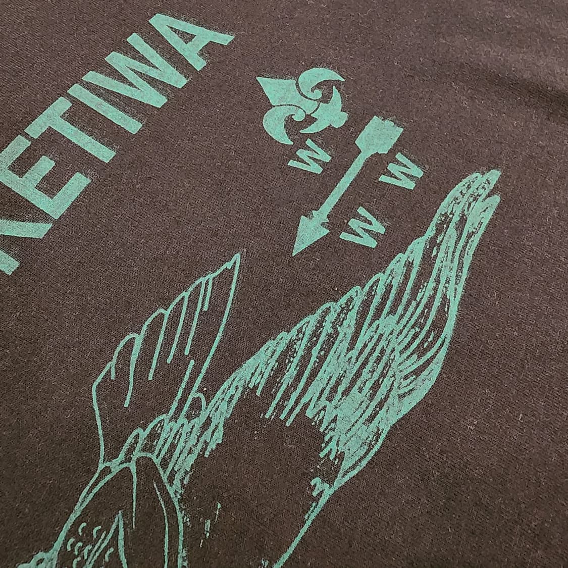 90s USA 제작 러셀반팔티 상품이미지3