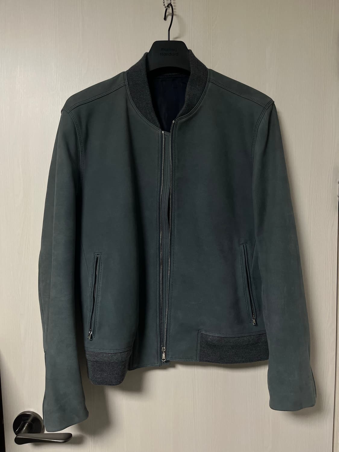 솔리드옴므 램스킨 스웨이드 자켓 상품이미지1