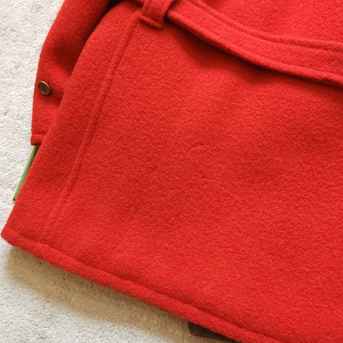 90s 폴로 더블알엘 헤비울 벨티드 랜치코트 L 상품이미지9