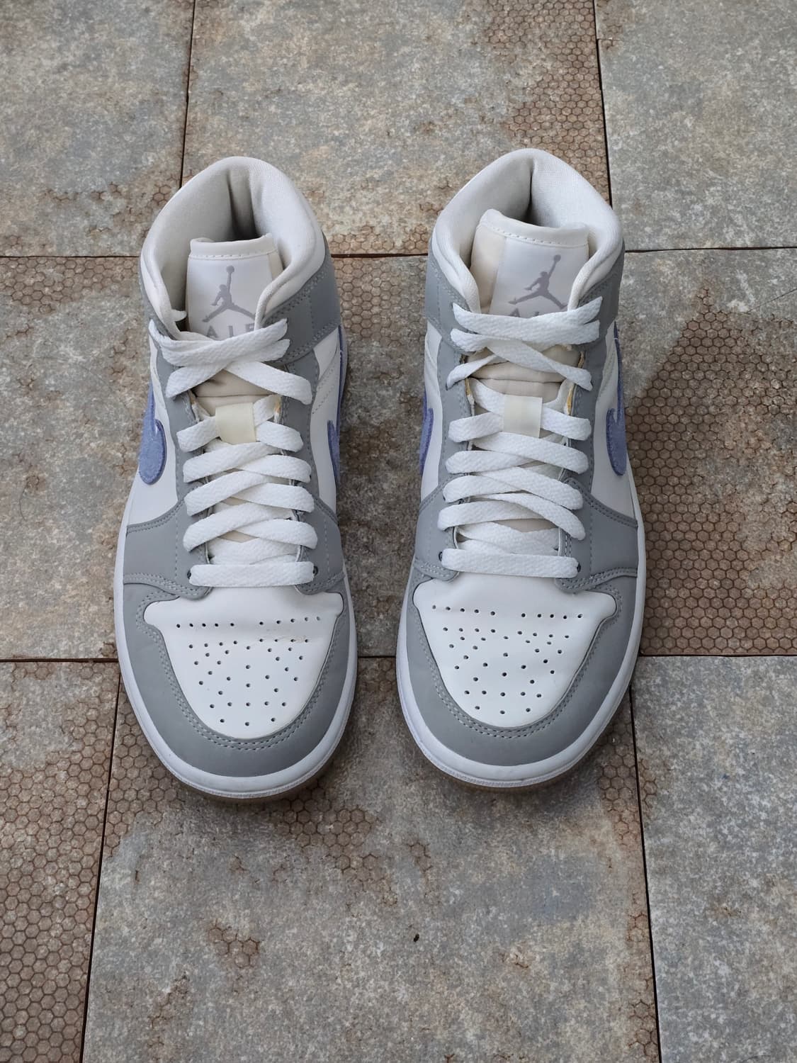 (220)나이키 조던 1 미드 울프 그레이  상품이미지2