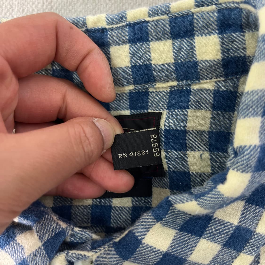 95 폴로랄프로렌 더블알엘 빈티지 체크 린넨 셔츠 상품이미지4