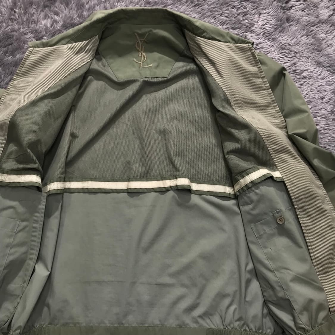 [[XL, A급] 입생로랑(YSL) 빈티지 블루종 자켓#196 상품이미지2