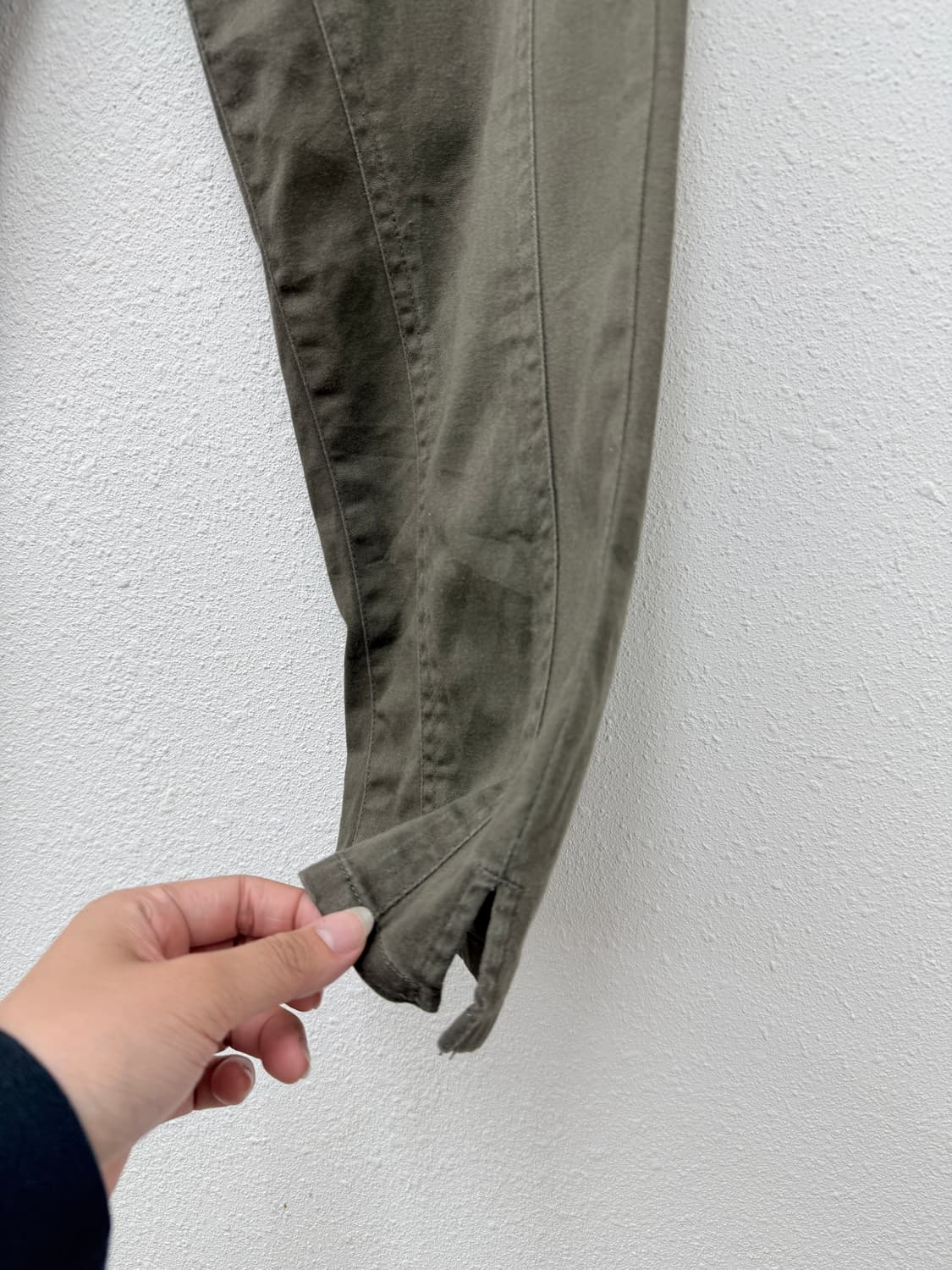 빈티지 MICHIKO LONDON 브라운 라인 롱 카프리 팬츠 상품이미지4