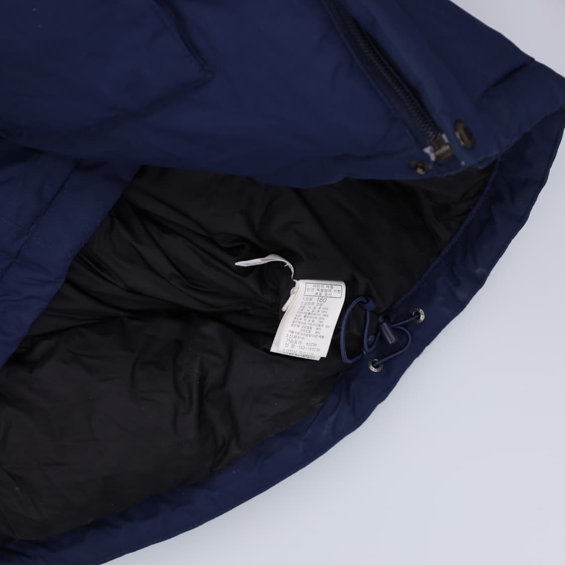 160 노스페이스 키즈여성 덕다운 패딩 0123H1 상품이미지6