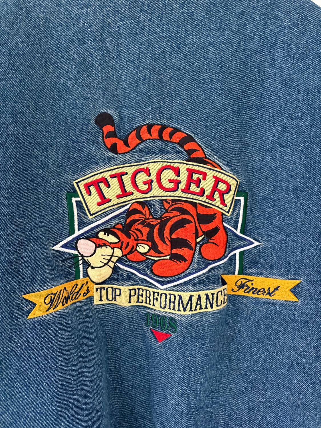 90's vtg Disney Tigger 1968 Denim Varsit 상품이미지9