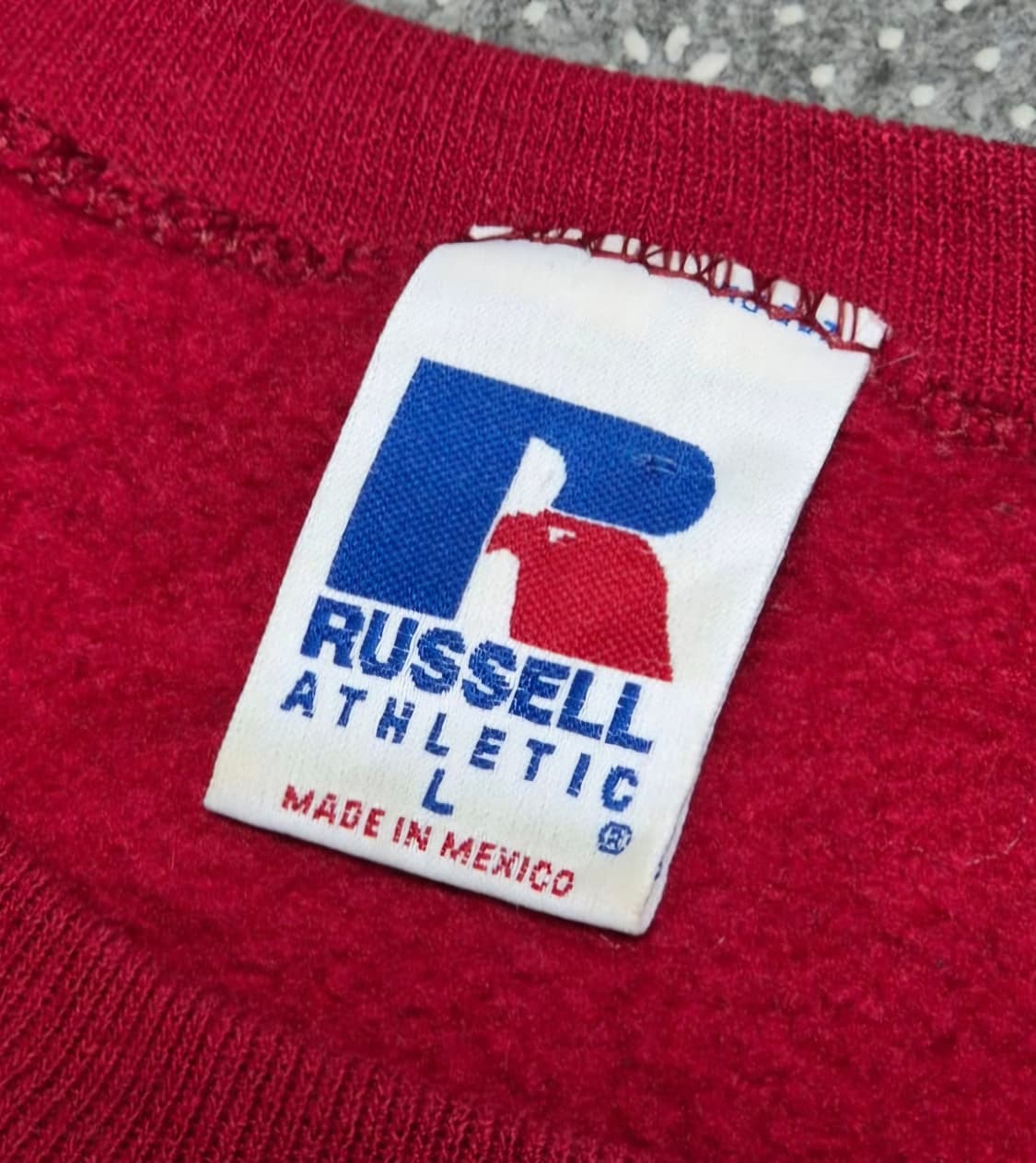 [L]90s MEXICO Made 러셀 버건디 스웻 -325 상품이미지3