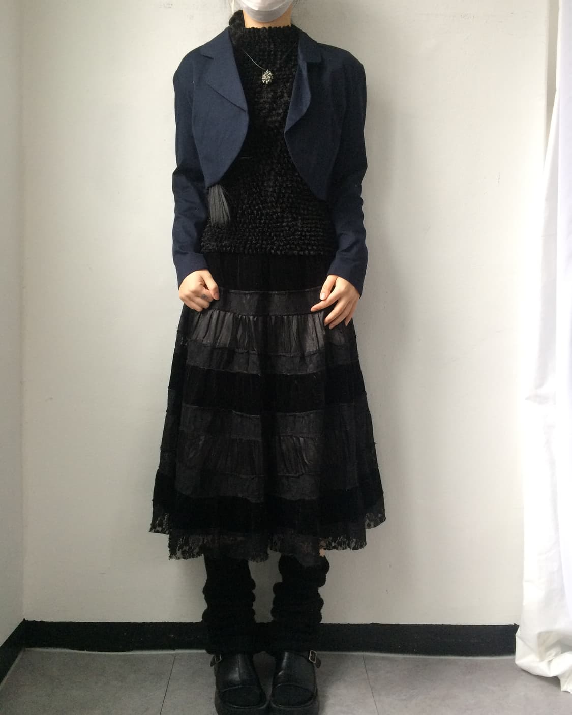 Navy open jacket 상품이미지4