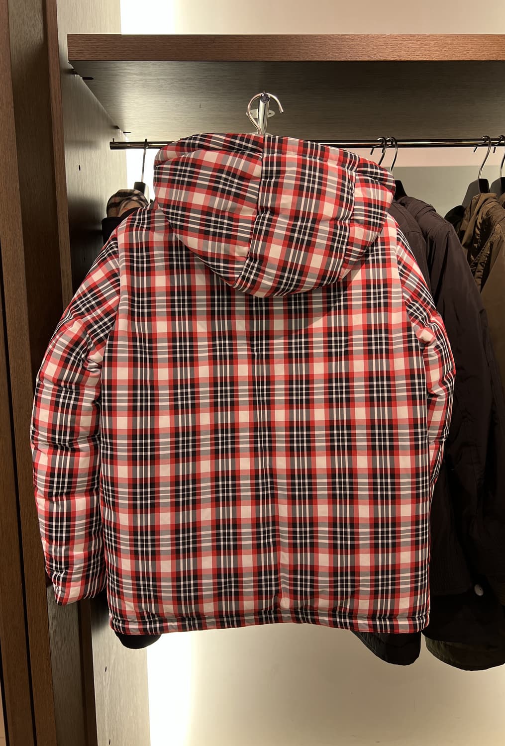 버버리 체크 리버서블 양면 여성 다운 패딩 상품이미지2