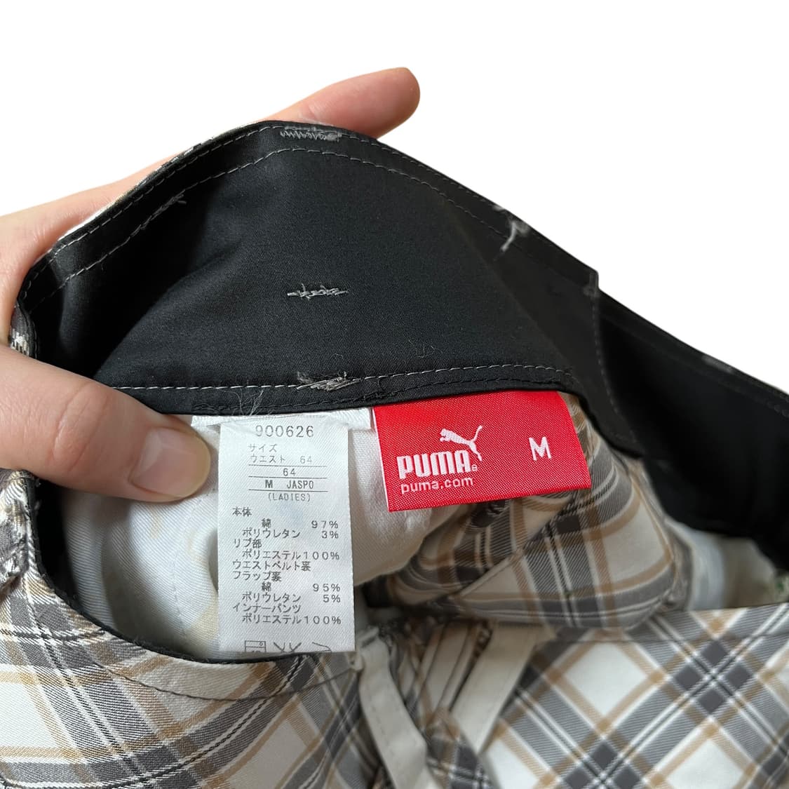 푸마 체크 플리츠 골프 스커트 테니스스커트M 상품이미지6