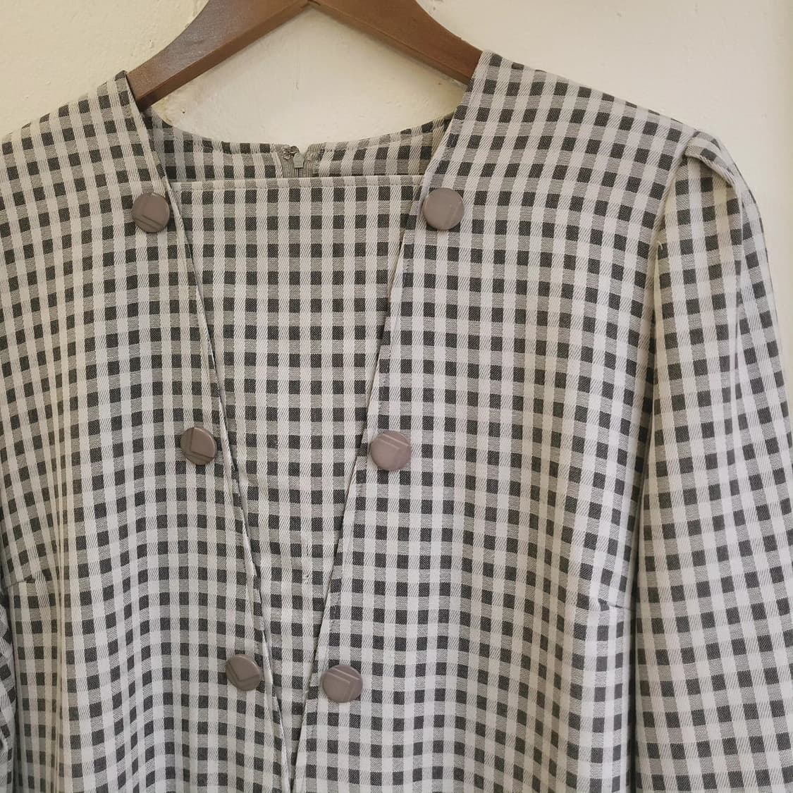 Groumere 빈티지 체크 원피스 상품이미지3