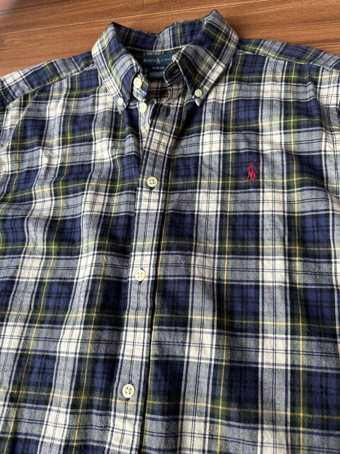폴로 랄프로렌 보이즈 체크 셔츠 XL 상품이미지2