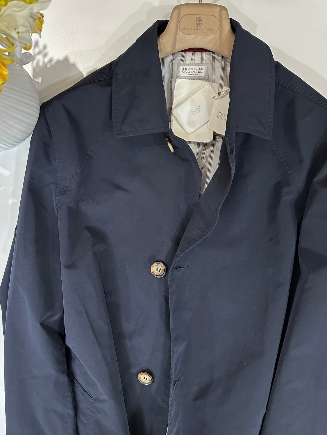 브루넬로 쿠치넬리 새상품 마이크로파이버 소재 트렌치 코트 자켓 상품이미지4