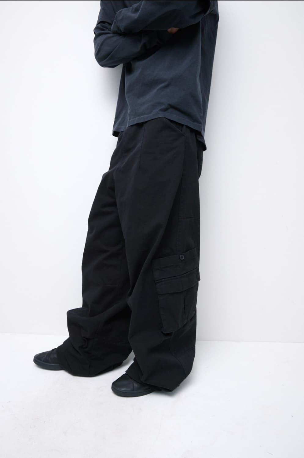 [2] Cargo Chino Pants (Black) 상품이미지2