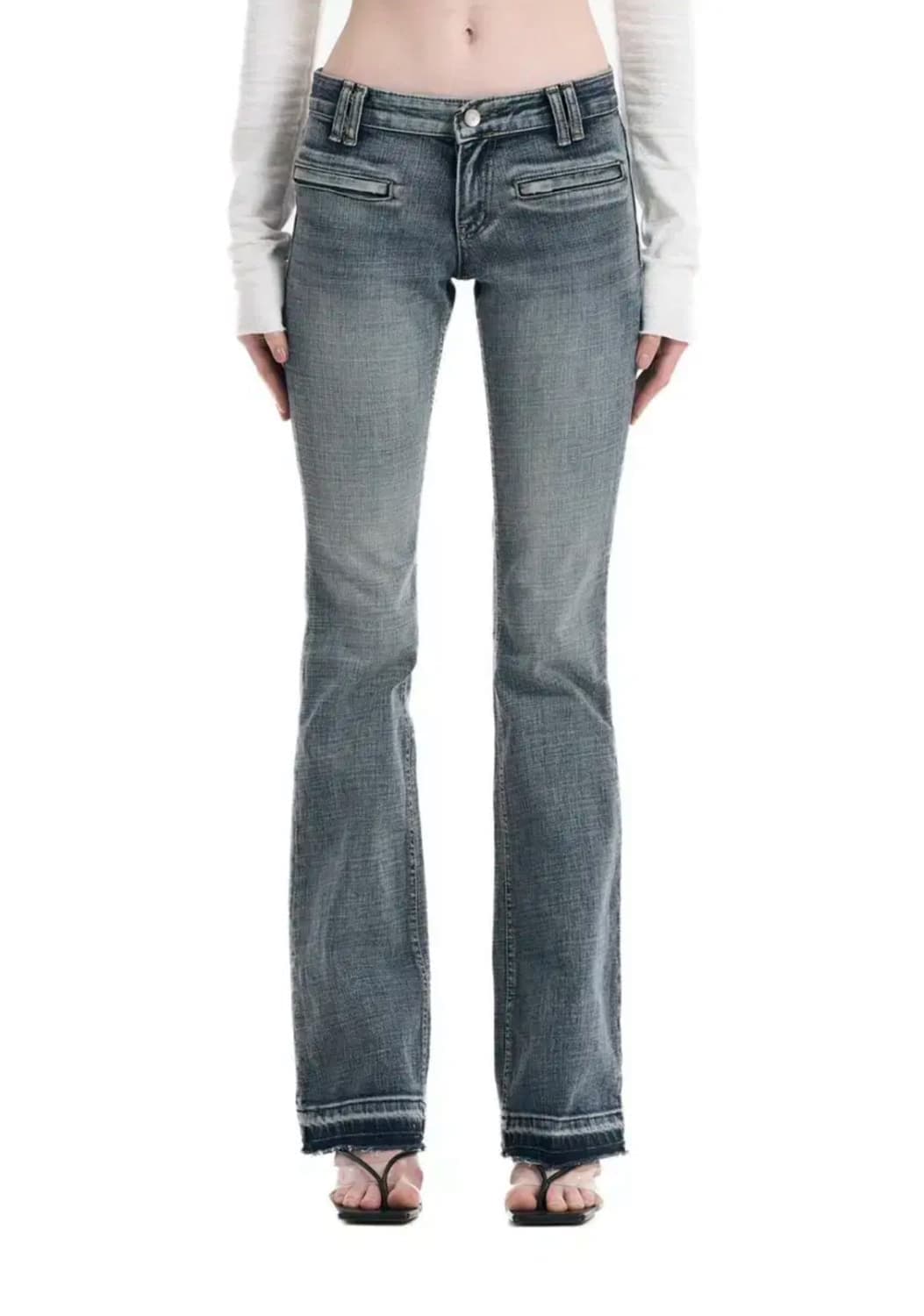 보헤미안서울 로우라이즈 빈티지 데님 팬츠 M 상품이미지1