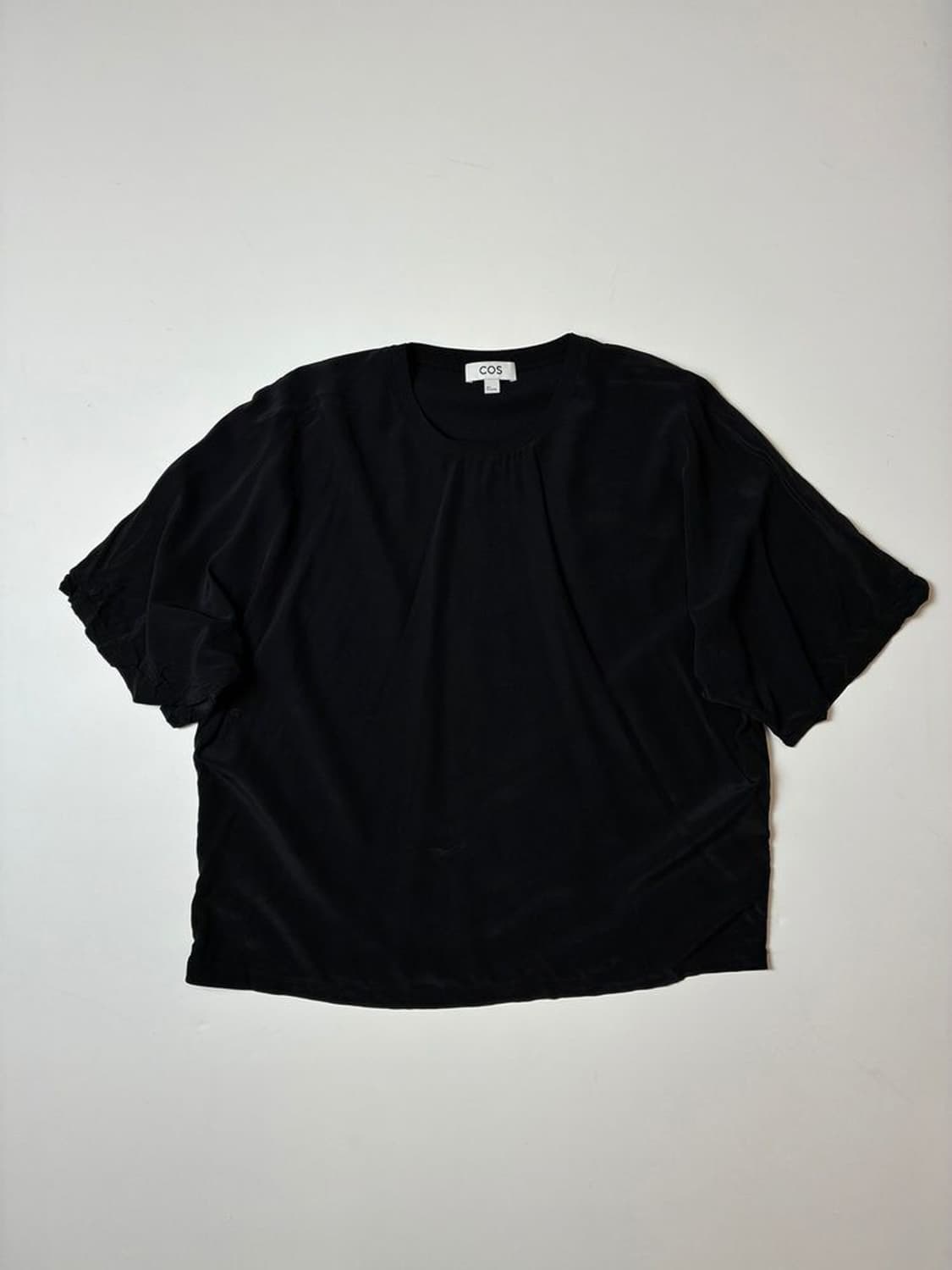 코스 COS 실크 100% 루즈 반팔 티셔츠 PN8601 상품이미지1