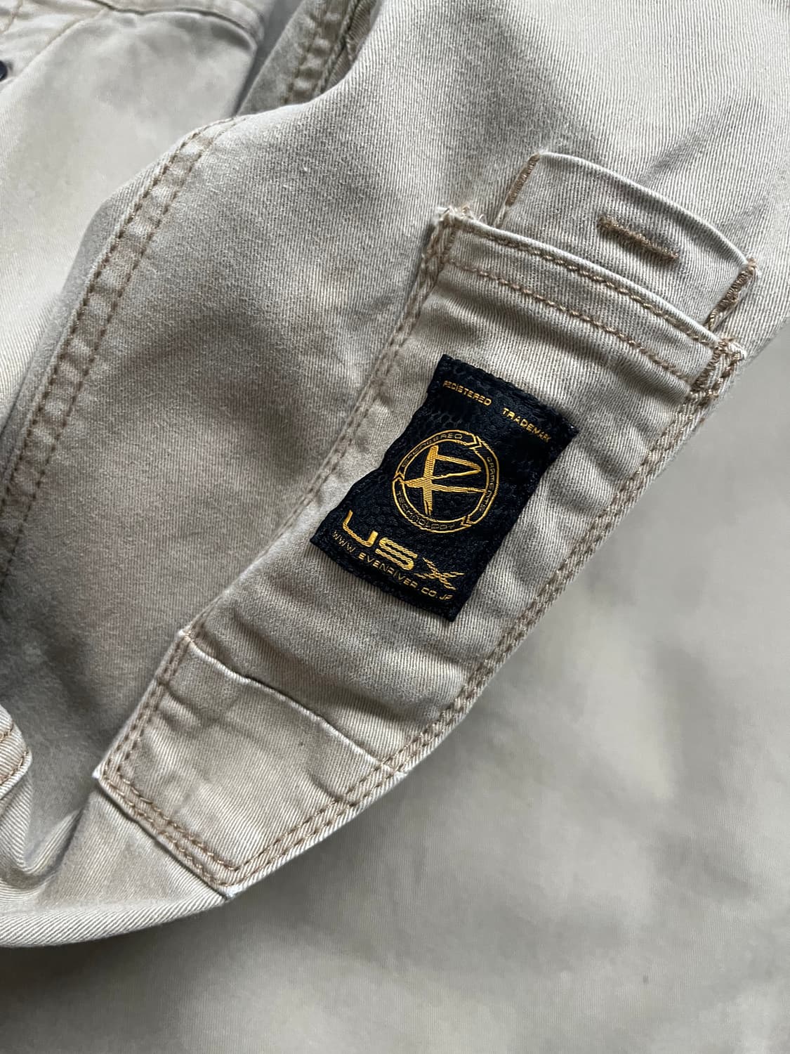 Vintage 베이지 카키 유틸리티 하이넥 코튼 자켓  상품이미지5