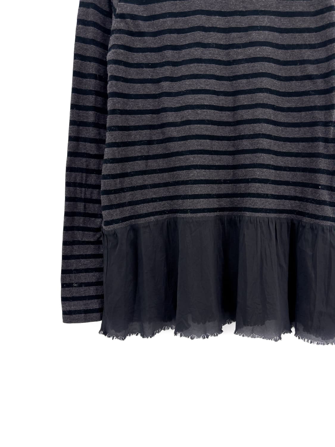 사카이 럭 스트라이프 프릴 긴팔 티셔츠 상품이미지7