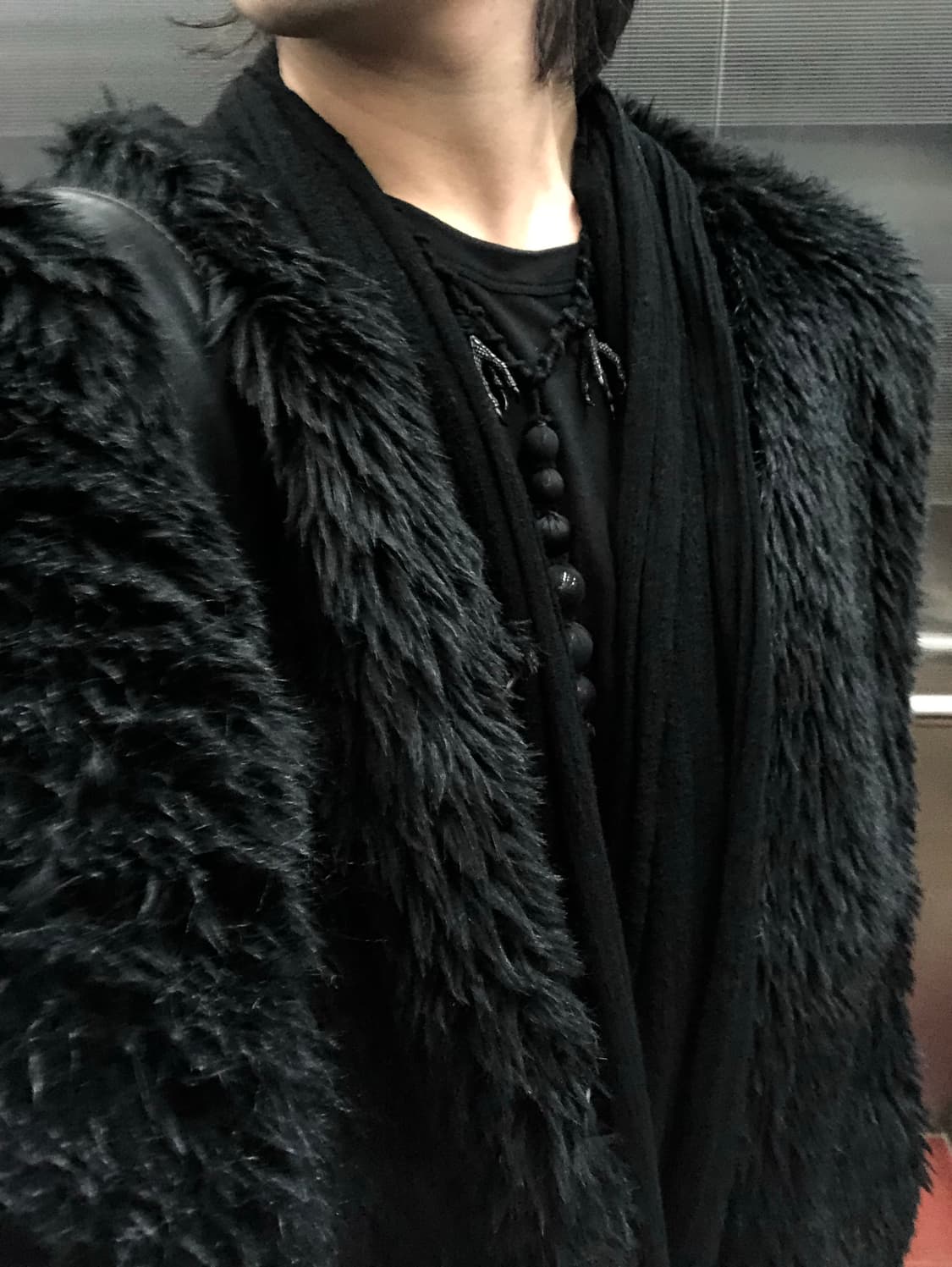 꼼데가르송 옴므 플러스 퍼 롱코트 상품이미지1