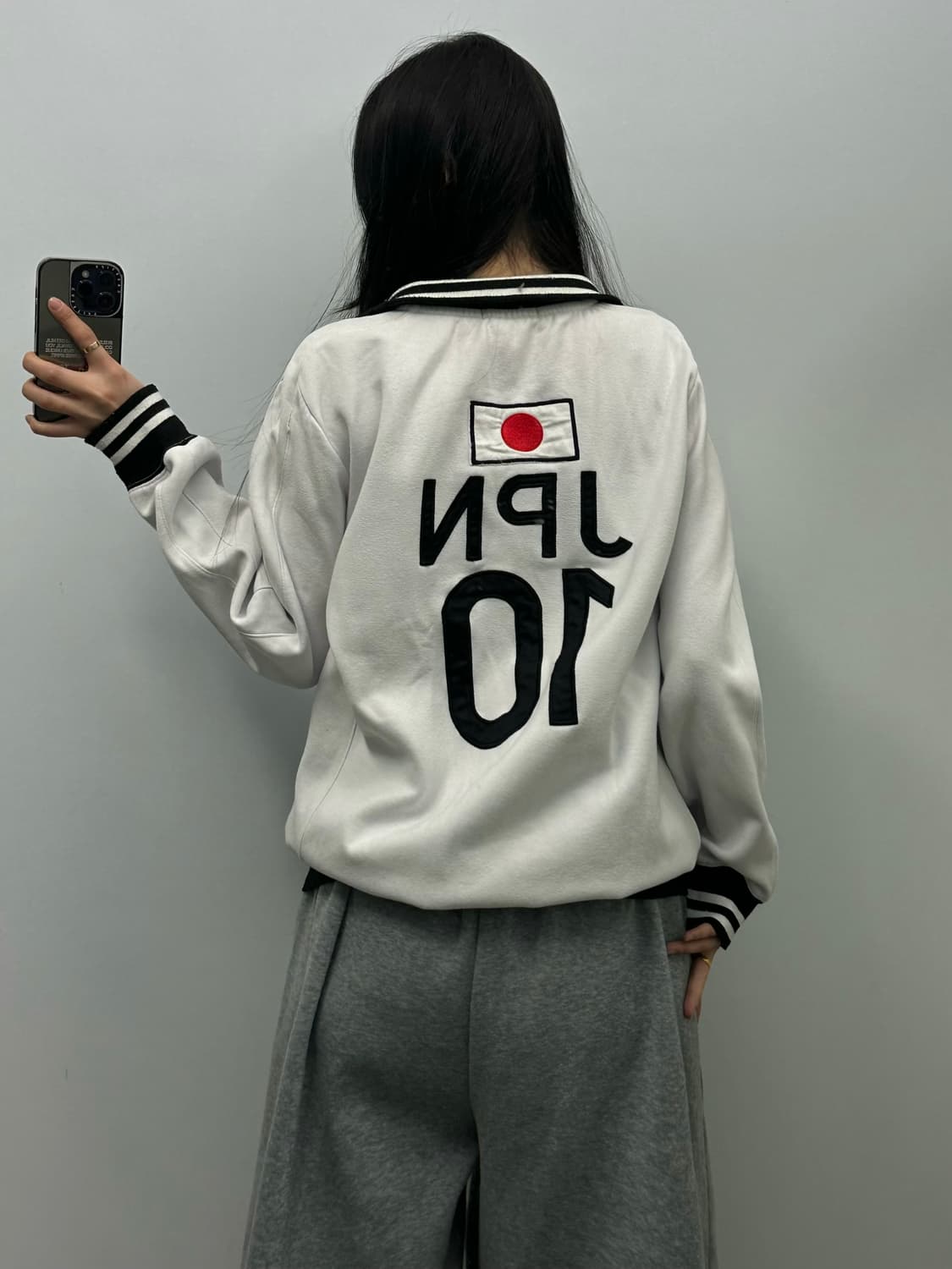 폴로 랄프로렌 빅포니 희귀 재팬 일본 화이트 코튼 집업 자켓 상품이미지2