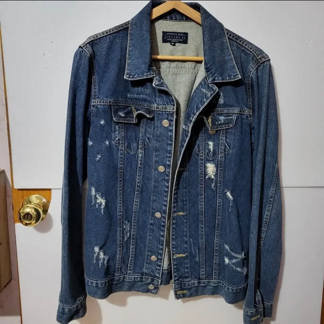 고퀄 찢청 데미지 청자켓 90 상품이미지1