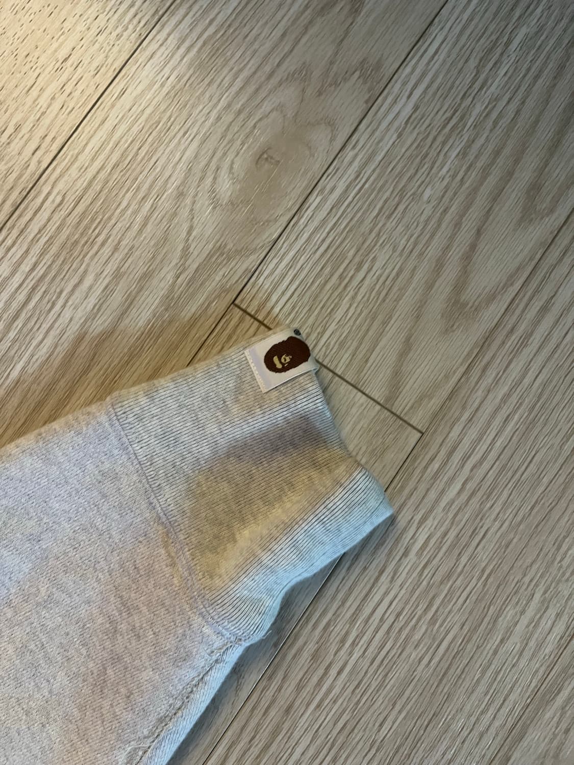 베이프 기본 그레이 후드집업 상품이미지4