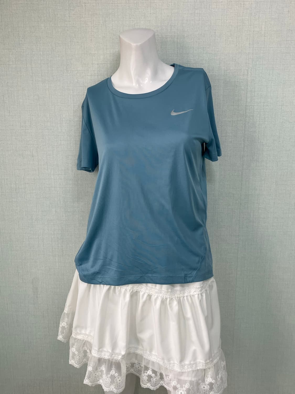 빈티지 나이키 스카이 기능 반팔 1243 모리걸 y2k 스트릿 갸루 펑키 상품이미지3