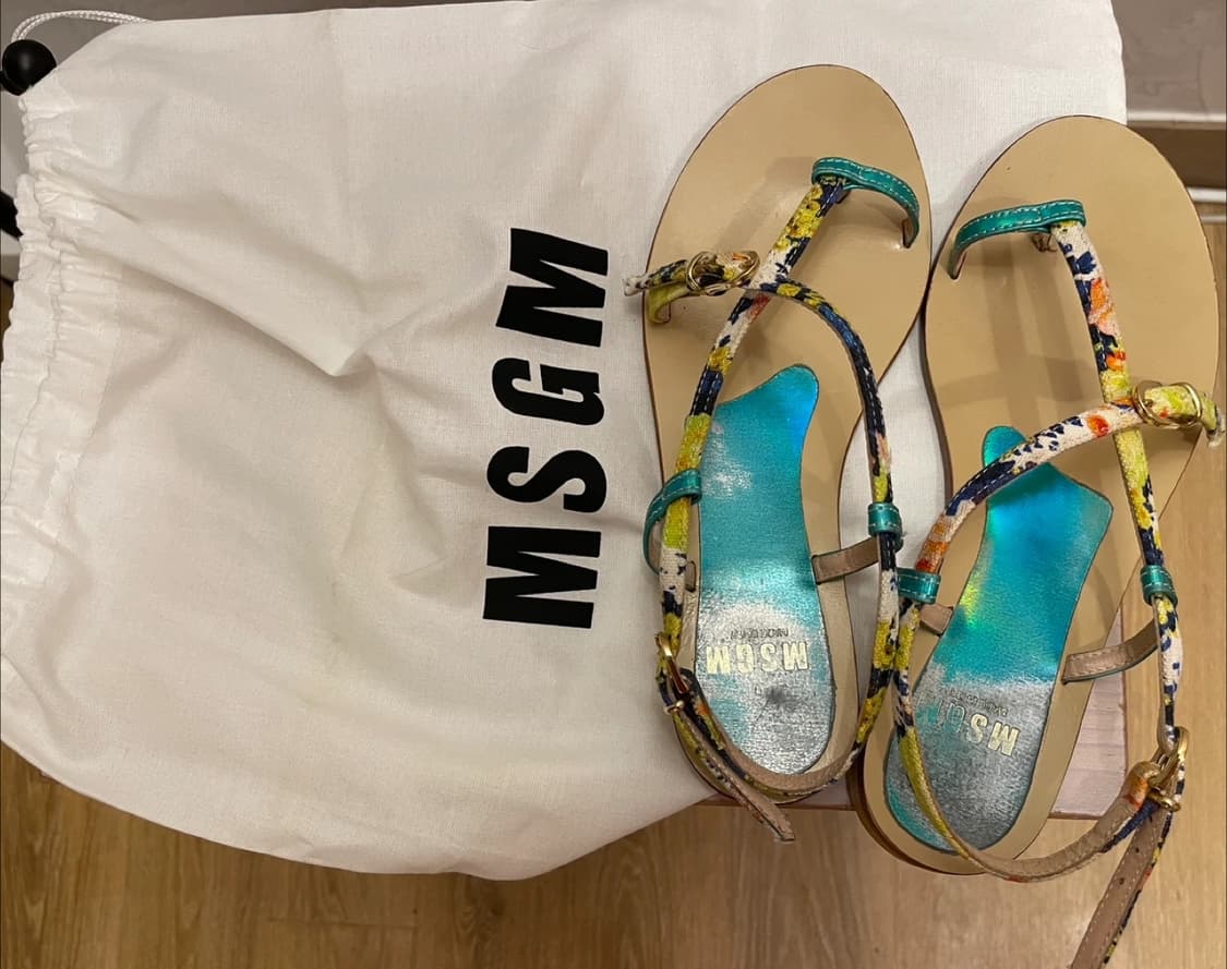 MSGM 플라워 패턴 여성 샌들 37/240 상품이미지9