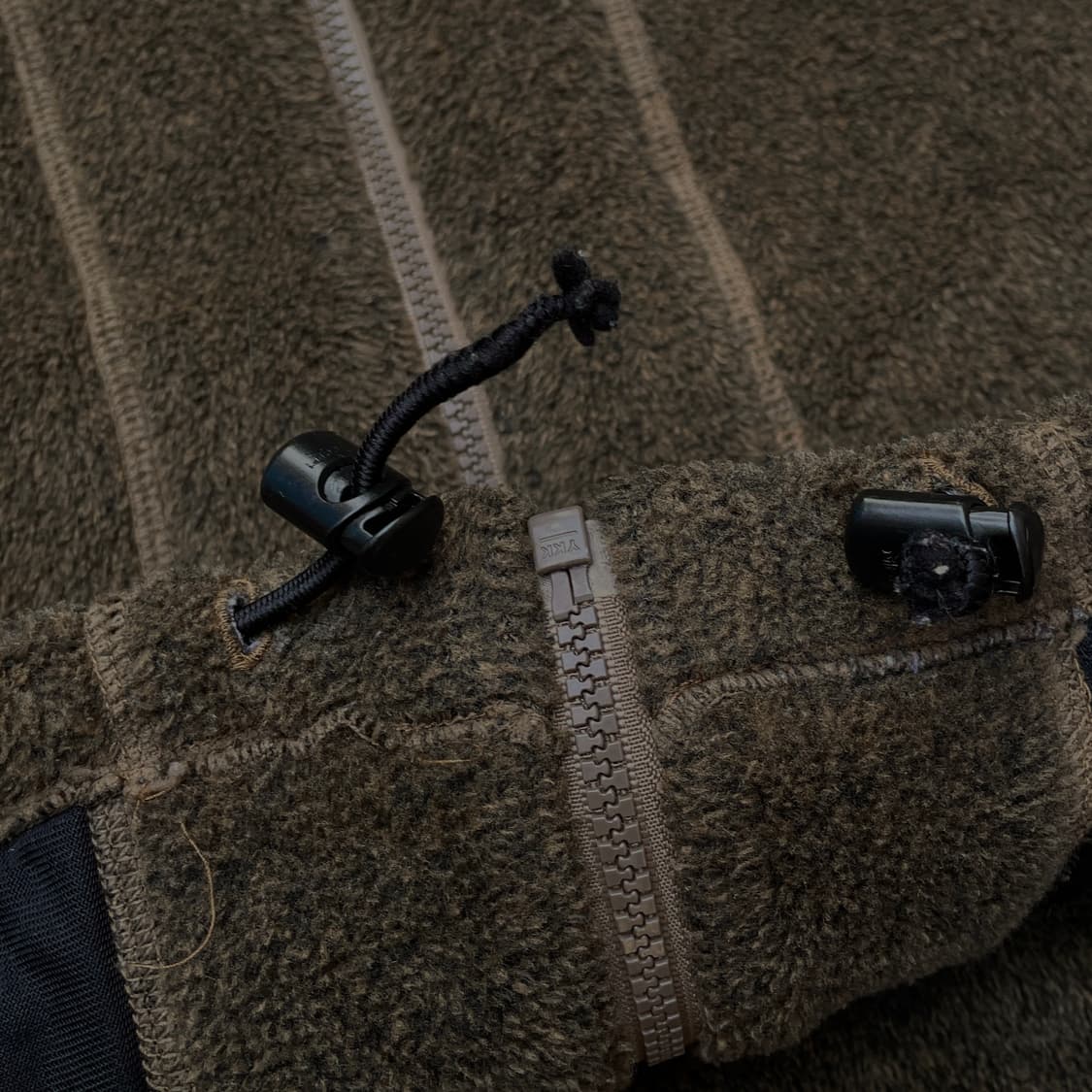 90s 아디다스 초코 브라운 올드스쿨 오버핏 후드 후리스 플리스자켓 XL 상품이미지6