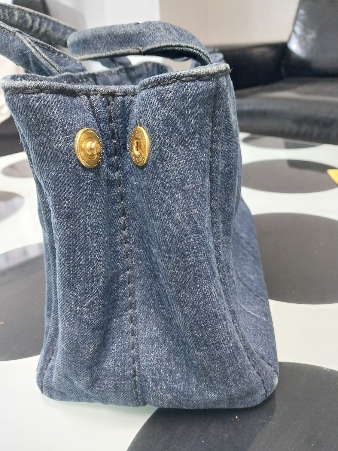 프라다카나파데님백/스몰사이즈  상품이미지4