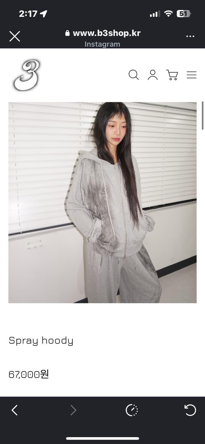 비삼샵 비센사이 스프레이 후드집업  상품이미지1