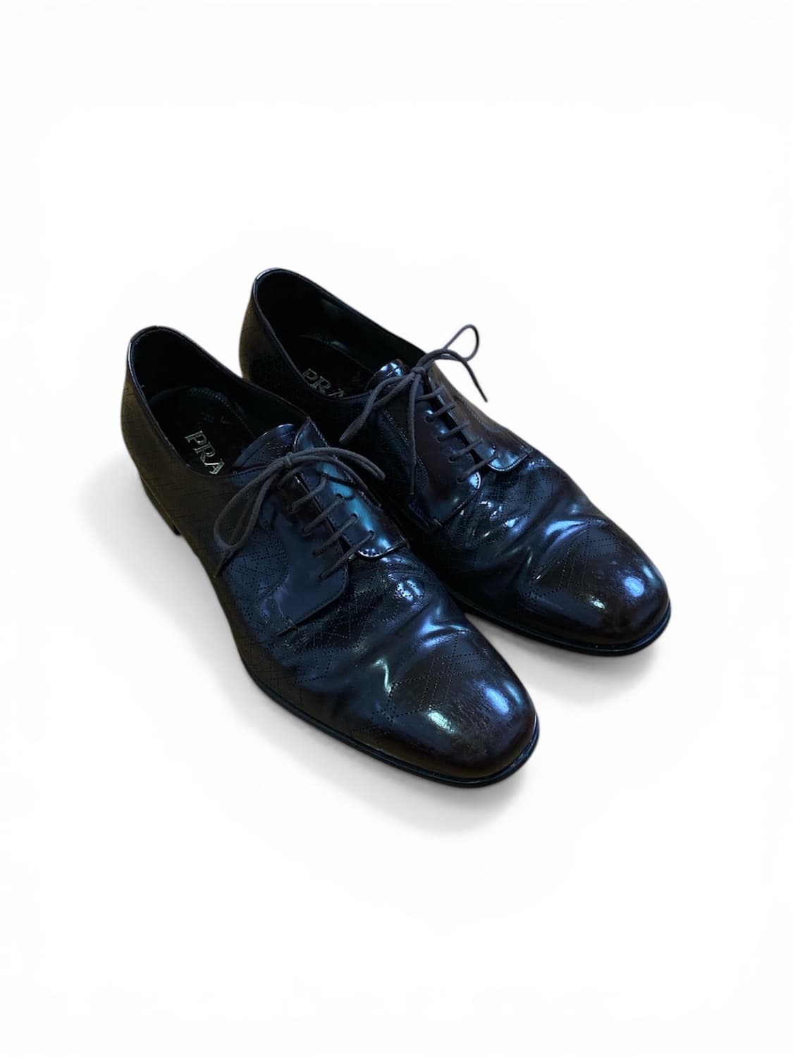 Prada Round Toe Perforated Derby 상품이미지2