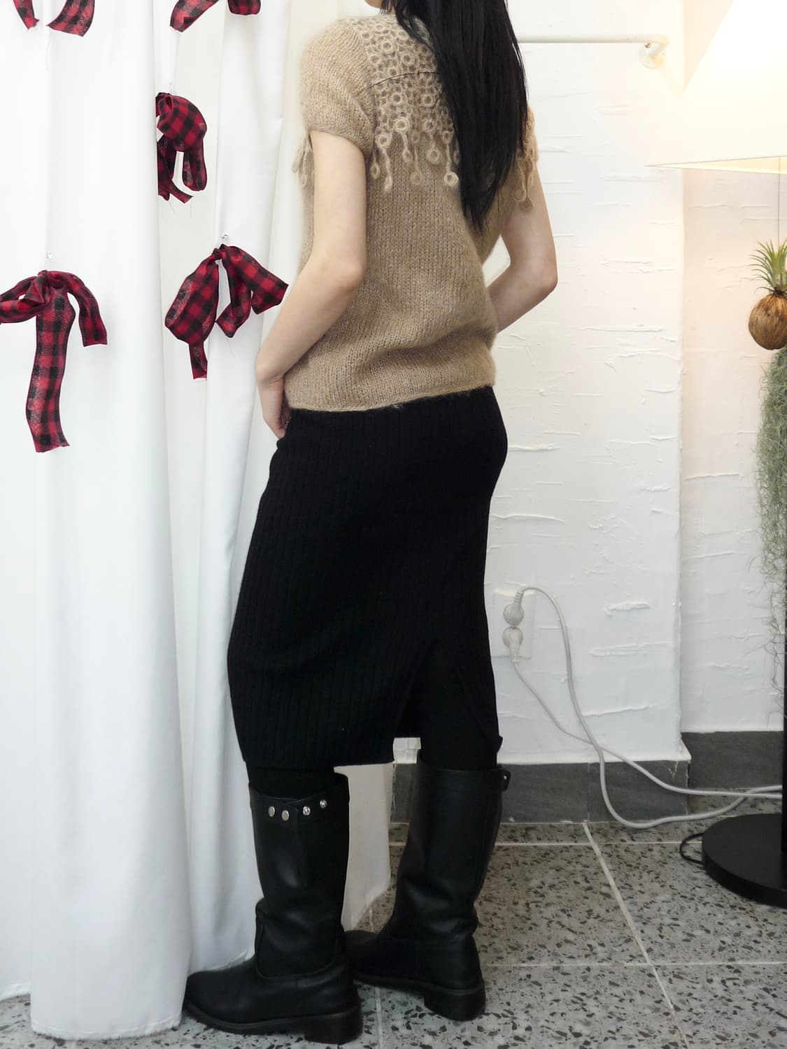 Knit midi skirt 상품이미지3