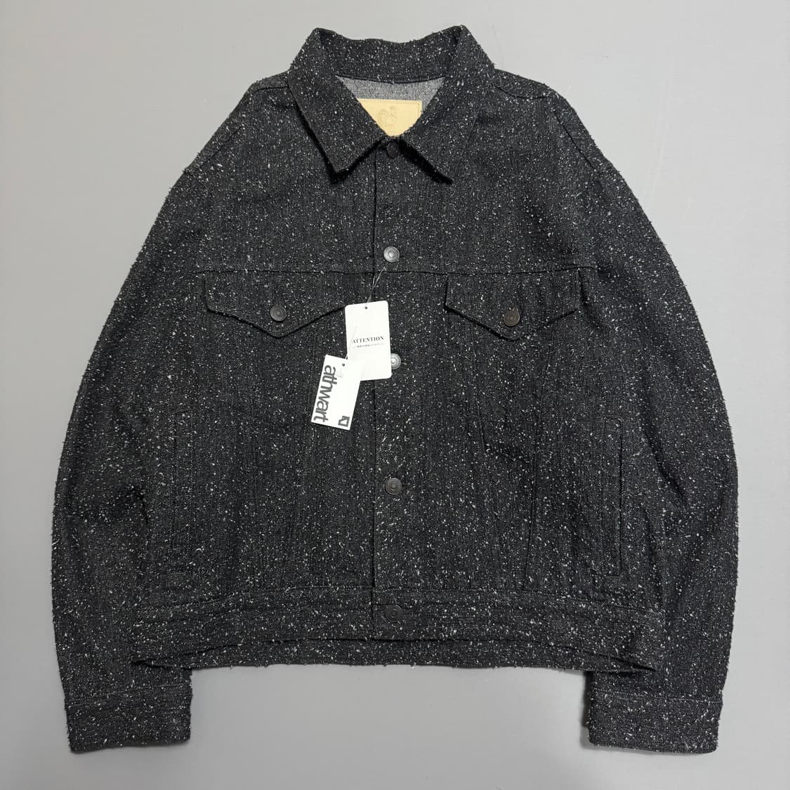 417 EDIPICE 블랙컬러 워시드 데님 부클 트러커 자켓 상품이미지7