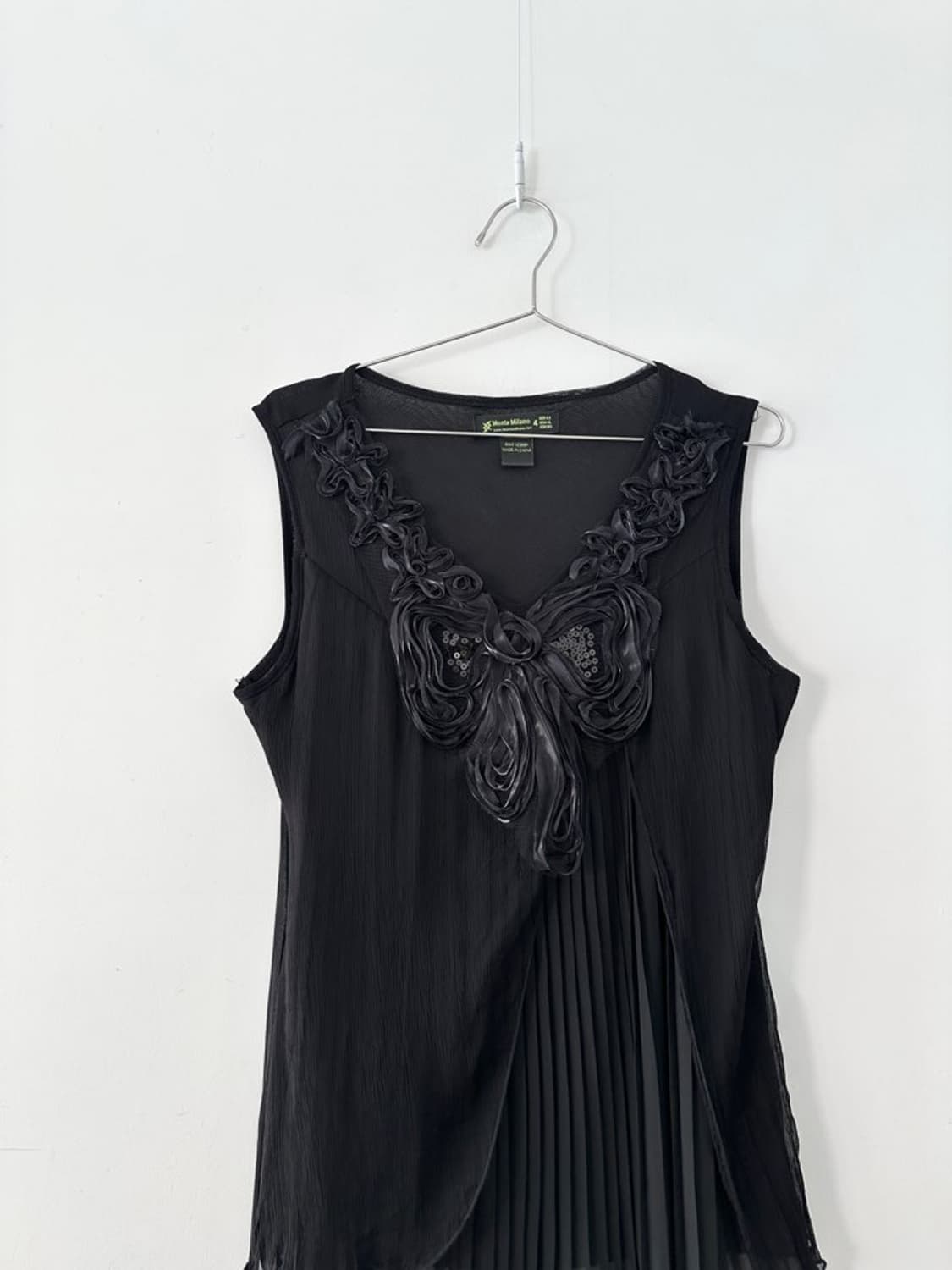 Rose neck beads sleeve blouse 상품이미지2