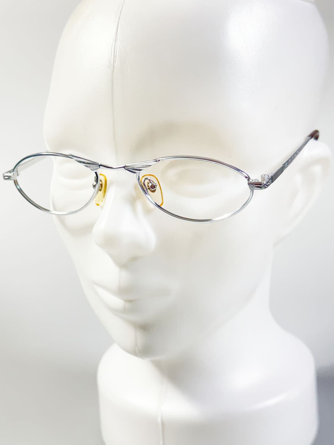 실버 메탈 윙브릿지 슬림 오벌 프레임 빈티지 안경 상품이미지8