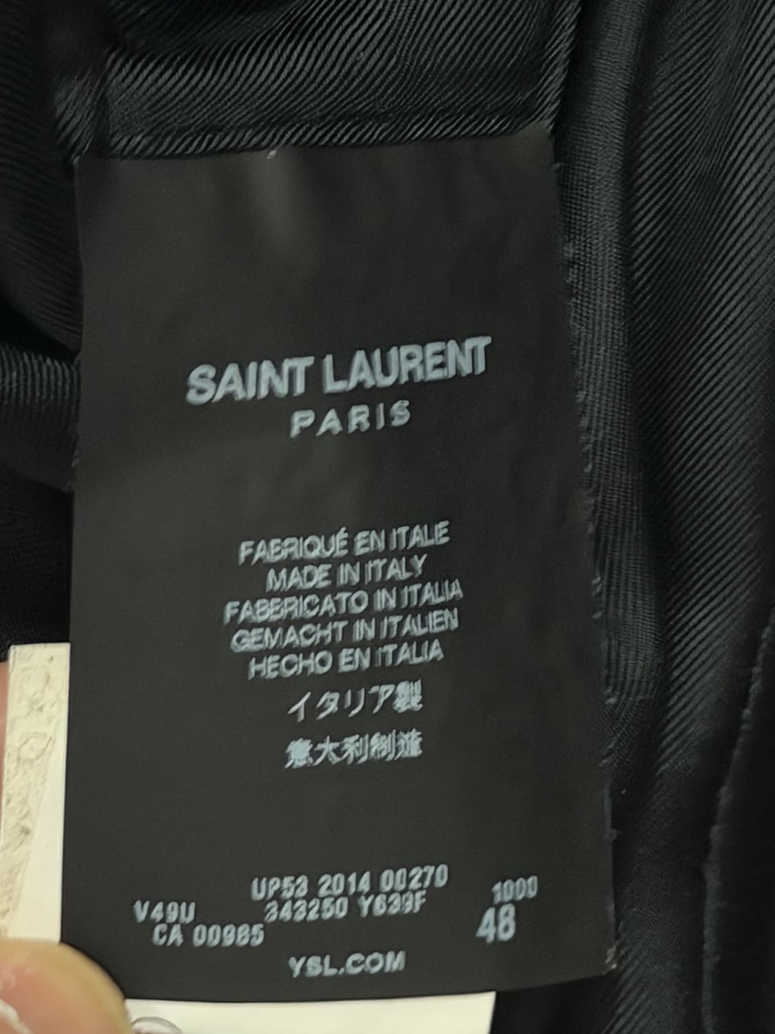 생로랑 클래식 블랙 테일러드 블레이저 상품이미지5