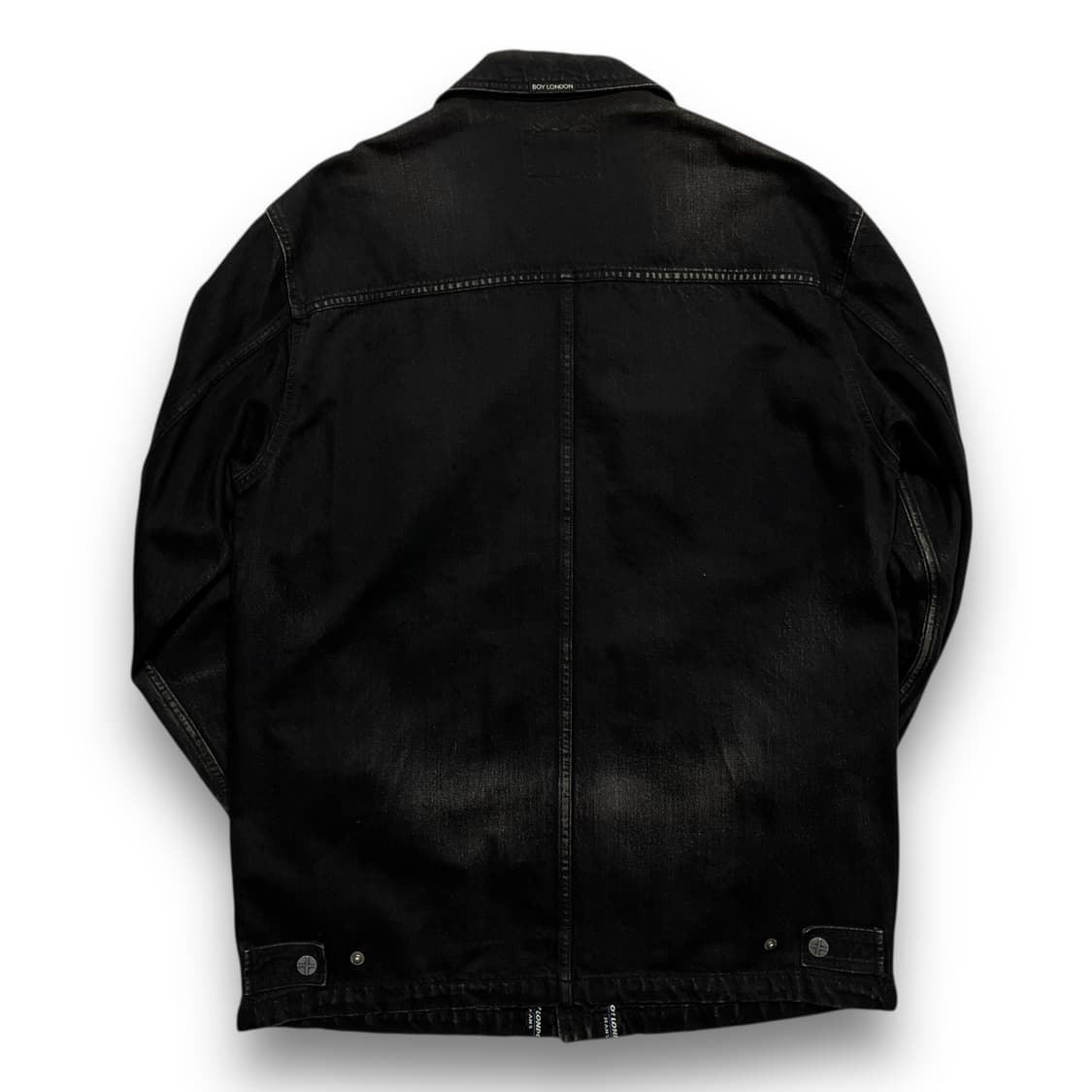 보이 런던 진스 90s 락시크 흑청 데님 자켓 상품이미지6