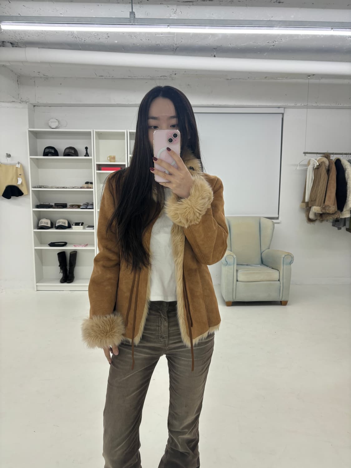 Cecil mc bee  무스탕 퍼 자켓 (새제품) 상품이미지7