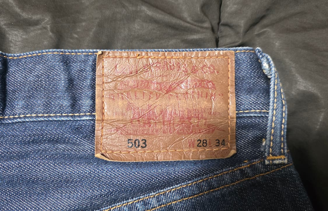 리바이스 503 루즈 스트레이트 데님 (진청/풀기장) 상품이미지7