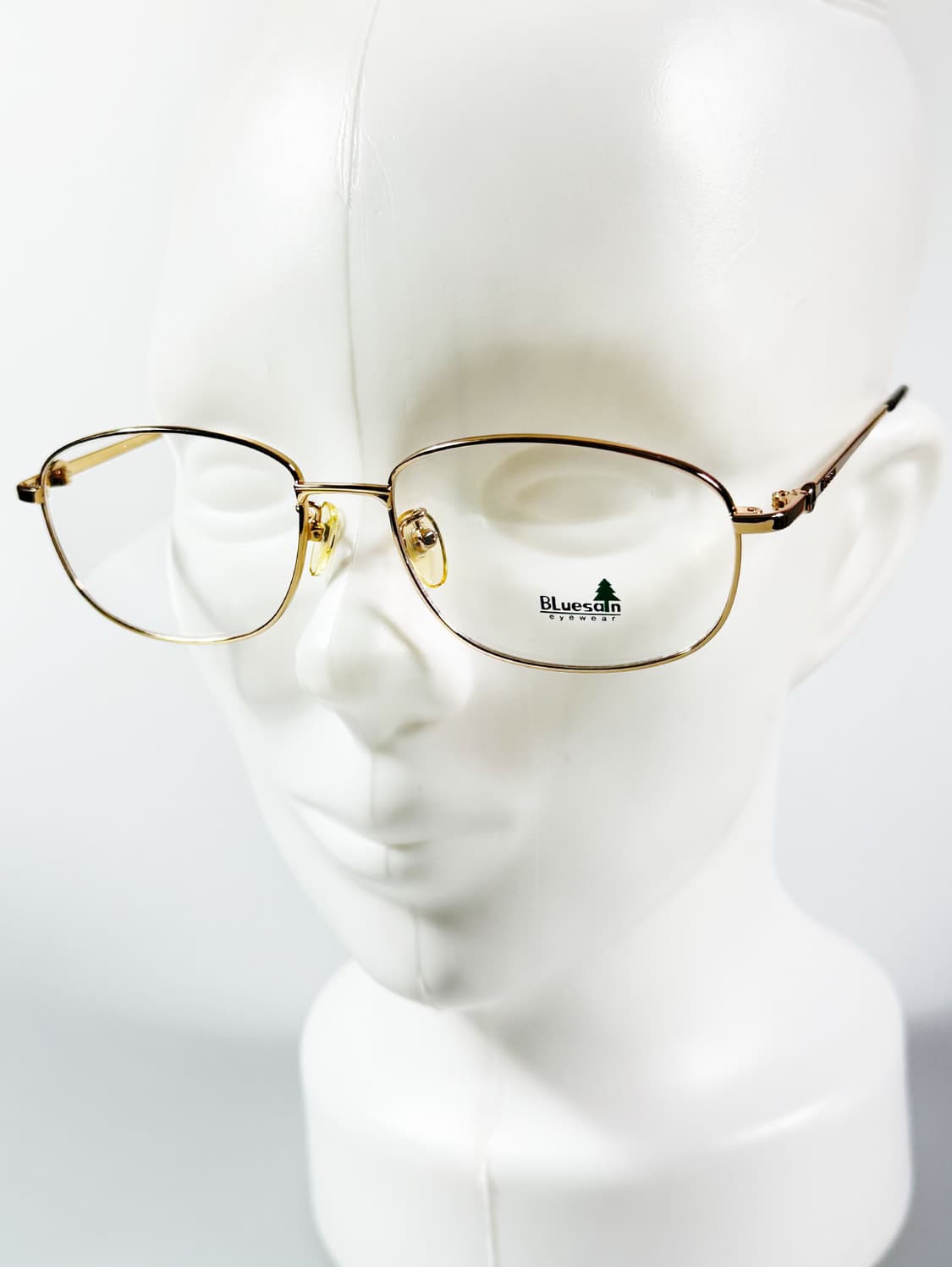90s BLUESAIN 골드 슬림 스퀘어 메탈 빈티지 안경 상품이미지8
