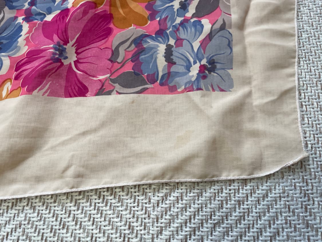 빈티지 실크 플로럴 아트 드레이프 스카프  J04417 상품이미지10