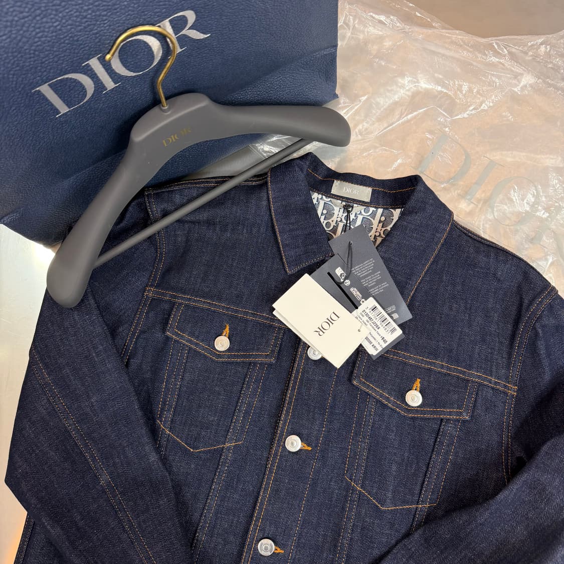 [리오브] 디올 오블리크 자카드 데님 자켓 상품이미지3