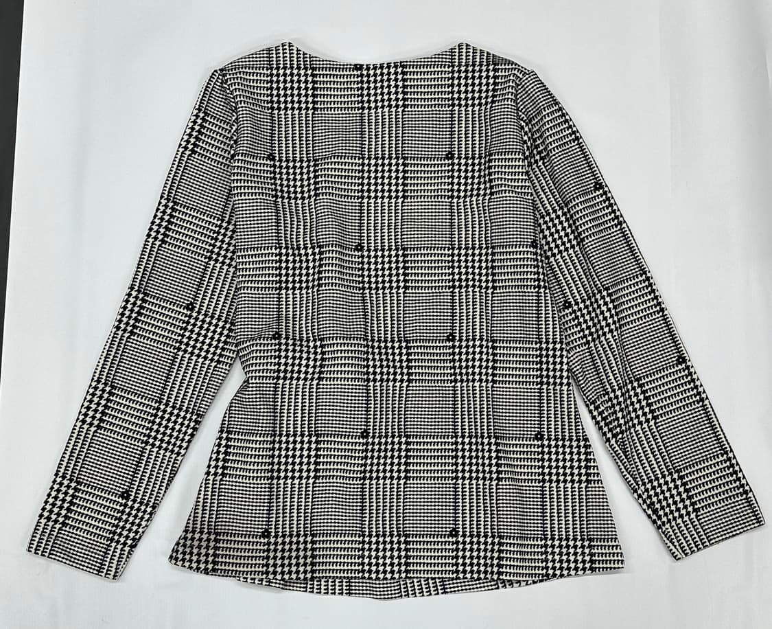 지뢰계 리본 포인트 블라우스 티셔츠 벨벳 패턴 고스로리 러블리 로맨틱 상품이미지4