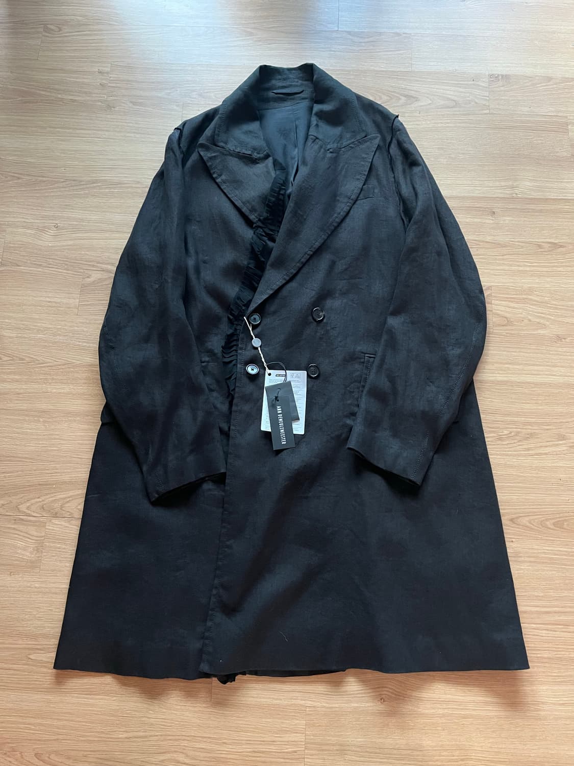 앤드믤미스터 블랙 코트 ann demeulmeester 요지 상품이미지1