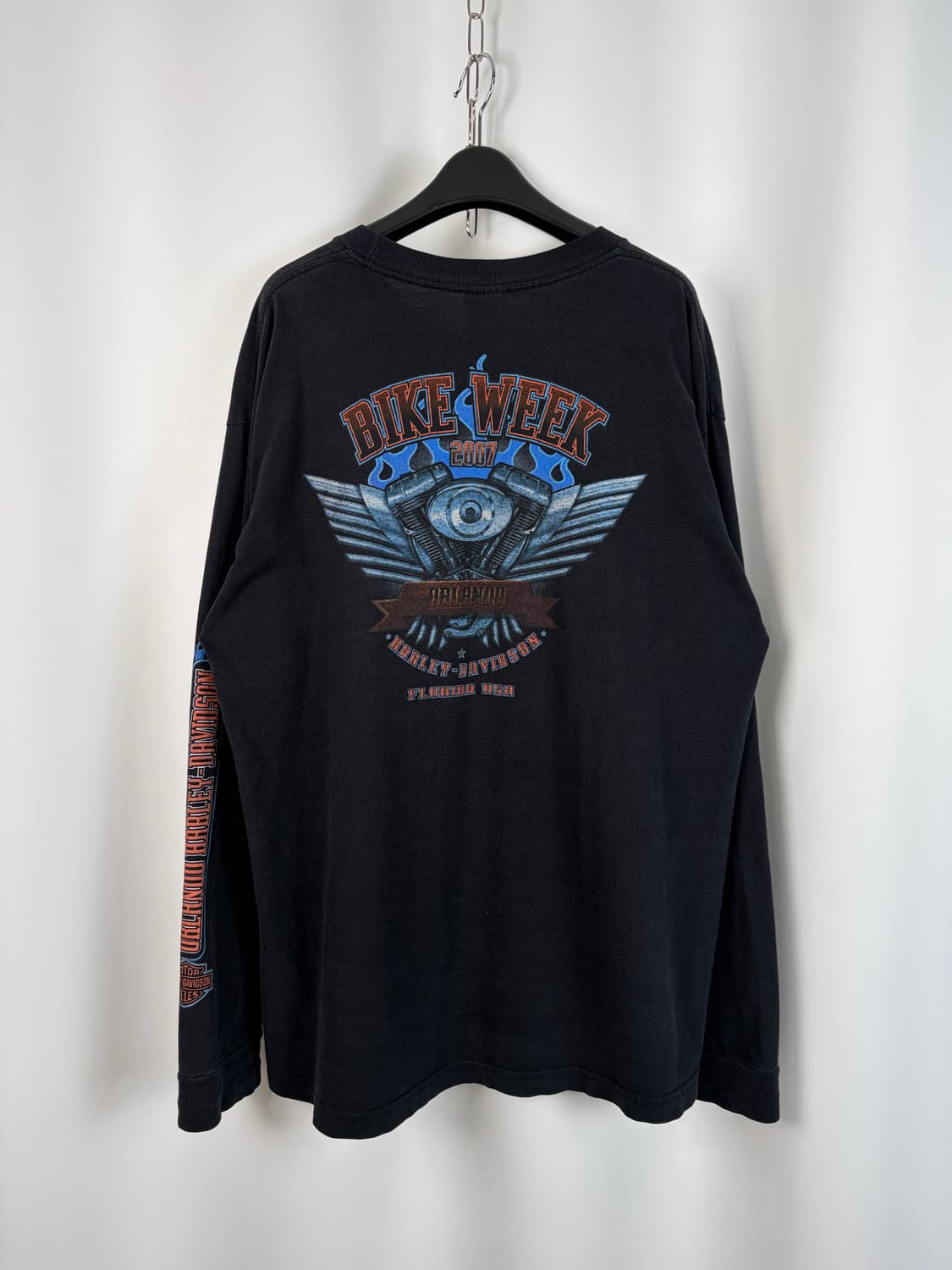 a388) 할리데이비슨 00's USA 롱슬리브 상품이미지6