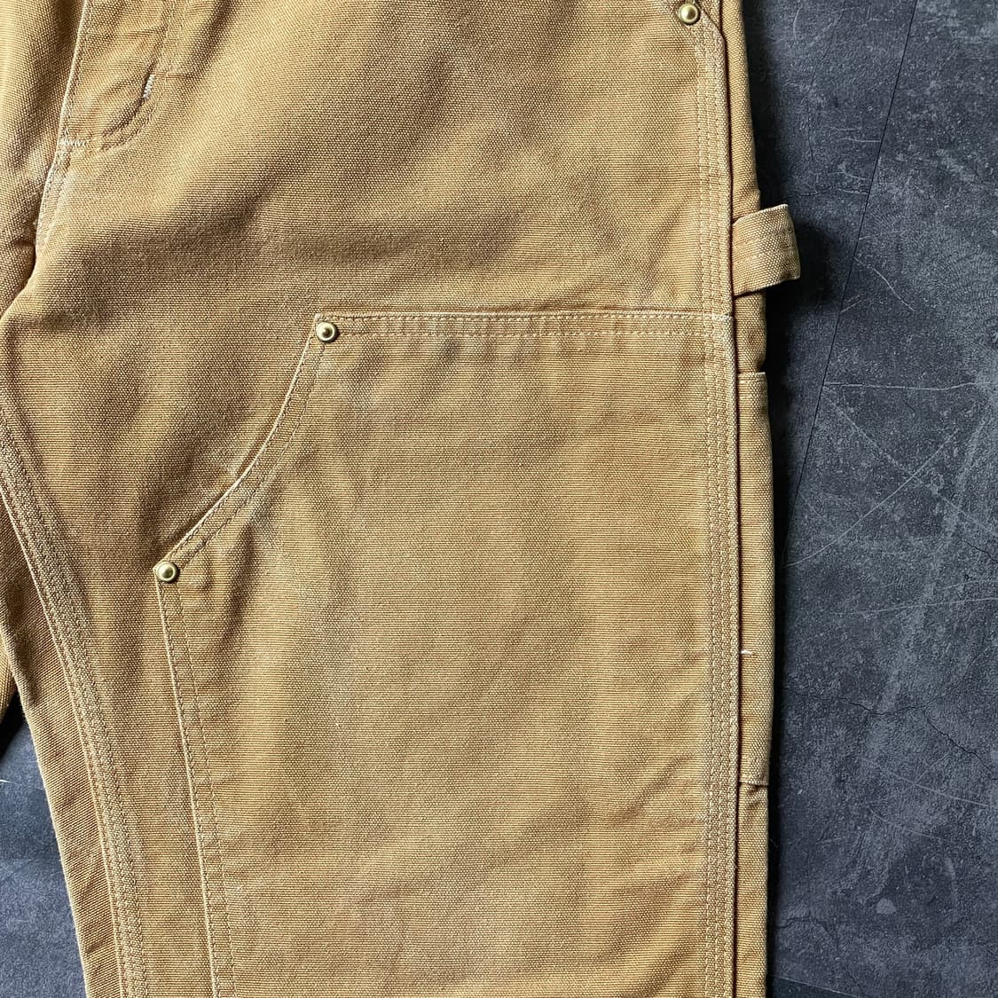 CARHARTT 칼하트 빈티지 카멜 더블니 워크팬츠 상품이미지5