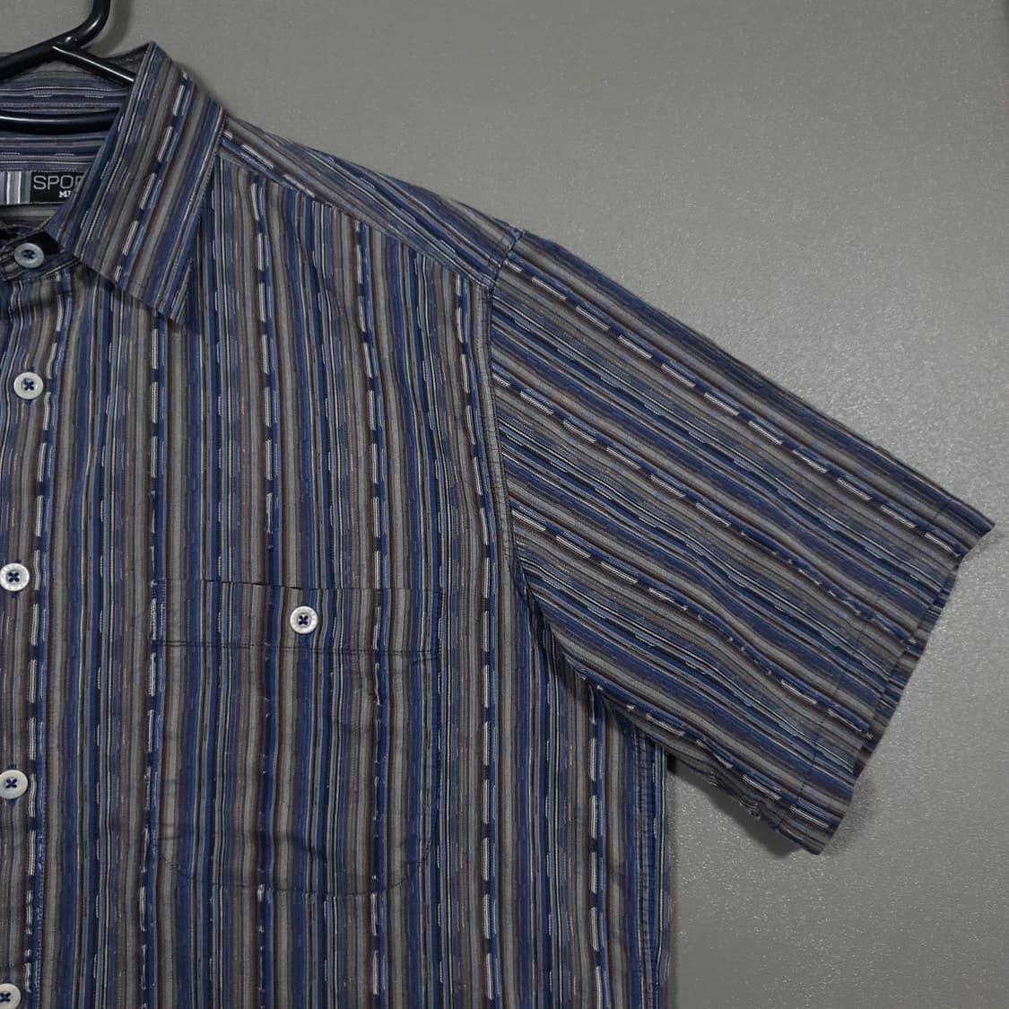 L (100) 미쏘니 스포츠 90s 멀티컬러 에스닉 멀티컬러 반팔 셔츠 상품이미지2