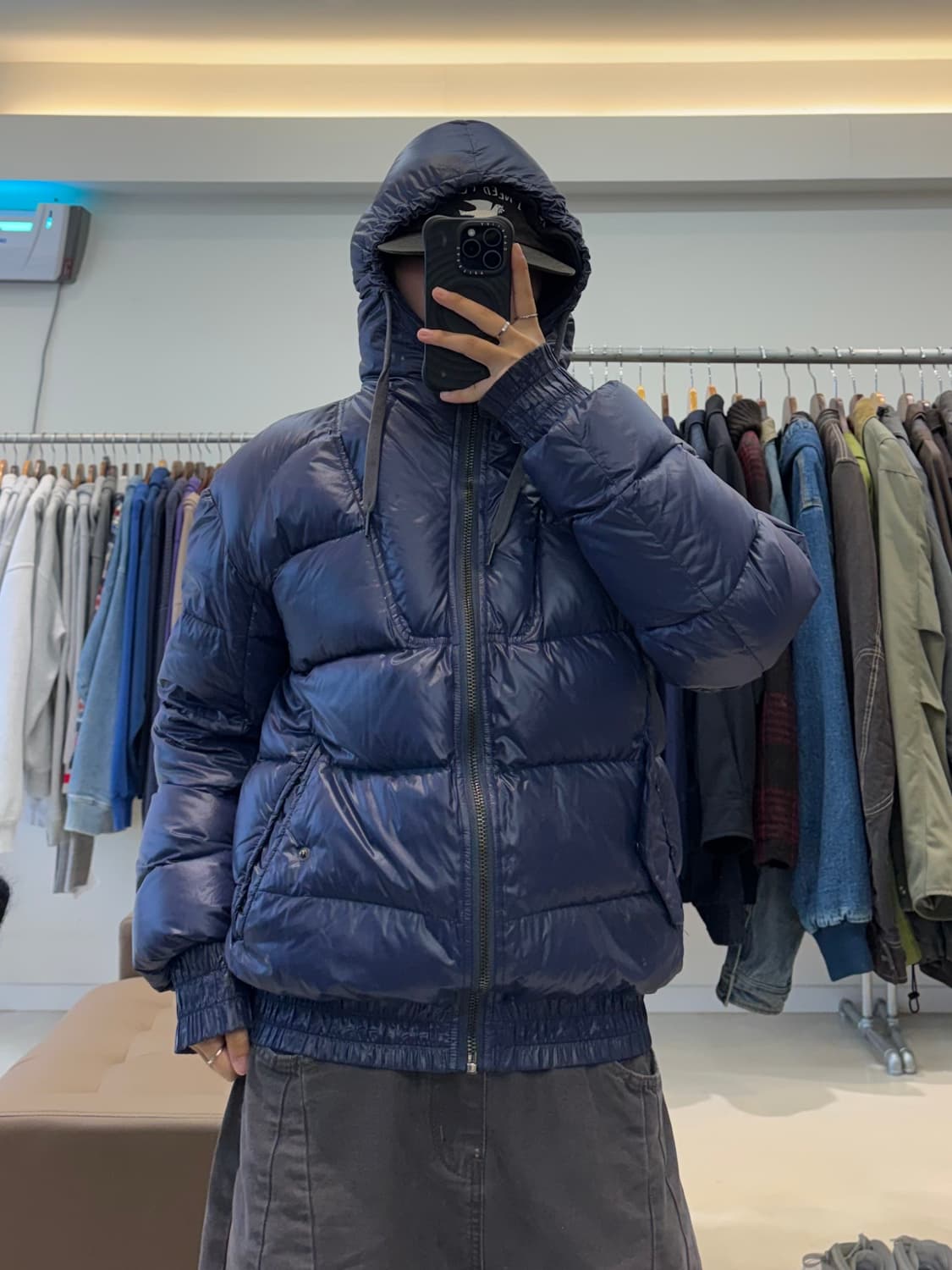 디젤 블랙골드라인 후드 다운 패딩 상품이미지6